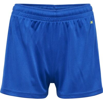 hummel Dames Poly Shorts - Blauw/Geel hummel Dames Poly Shorts - Blauw/Geel