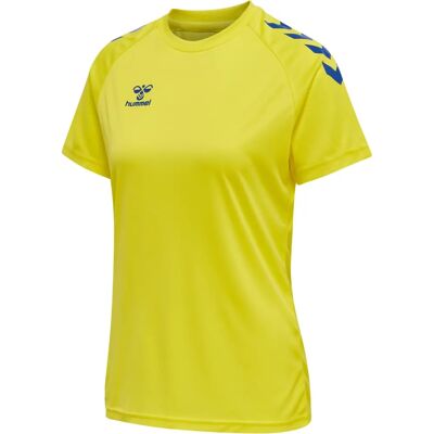 Hummel XK CORE POLY T-SHIRT S/S VROUW - Vurige Geel/waar Blauw - S Hummel XK CORE POLY T-SHIRT S/S VROUW - Vurige Geel/waar Blauw - S