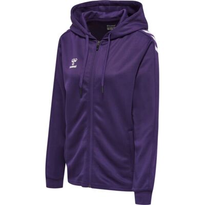 Hummel hmlCORE XK POLY ZIP HOOD SWEAT WOMAN - Violett - XS Hummel hmlCORE XK POLY ZIP HOOD SWEAT WOMAN - Violett - XS