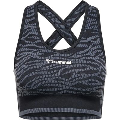 Hummel MT SAGA Top Sportivo Senza Cuciture Nero XS - Reggiseno Sportivo Hummel MT SAGA Top Sportivo Senza Cuciture Nero XS - Reggiseno Sportivo