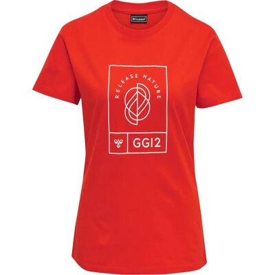 Hummel GG12 T-Shirt S/S Frau - Cherry Tomato - XS Hummel GG12 T-Shirt S/S Frau - Cherry Tomato - XS
