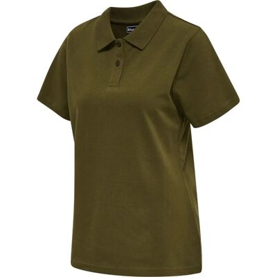 Hummel Stretch Polo Woman - Dark Olive - Polo Shirt Hummel Stretch Polo Woman - Dark Olive - Polo Shirt