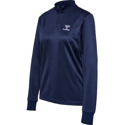 Maglietta Sportiva Donna HUMMEL - Mezza zip - Sportiva Maglietta Sportiva Donna HUMMEL - Mezza zip - Sportiva