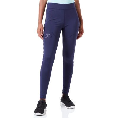 hummel Damen Tight hmlSTALTIC HW POLY TIGHTS WOMAN - Blau - XL - Tights hummel Damen Tight hmlSTALTIC HW POLY TIGHTS WOMAN - Blau - XL - Tights