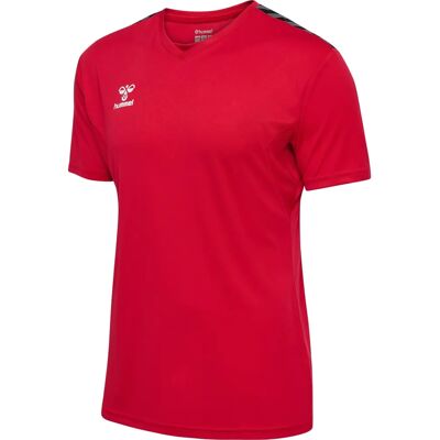 HUMMEL Uomo Camicia hmlAUTHENTIC PL Jersey S/S - Rosso Vero HUMMEL Uomo Camicia hmlAUTHENTIC PL Jersey S/S - Rosso Vero
