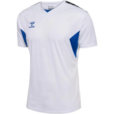 Hummel HMLAUTHENTIC PL Maglia - Bianco/Azzurro - Manica corta - Jersey Hummel HMLAUTHENTIC PL Maglia - Bianco/Azzurro - Manica corta - Jersey