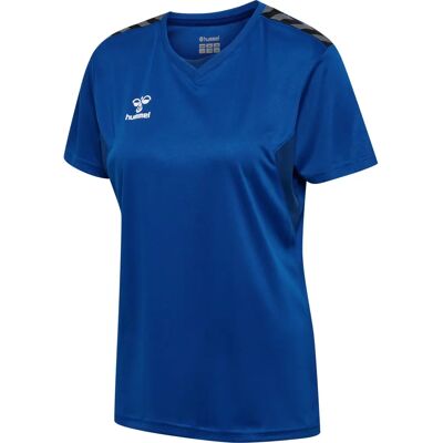 Hummel HMLAUTHENTIC PL JERSEY S/S Donna - Blu - Maglietta Hummel HMLAUTHENTIC PL JERSEY S/S Donna - Blu - Maglietta