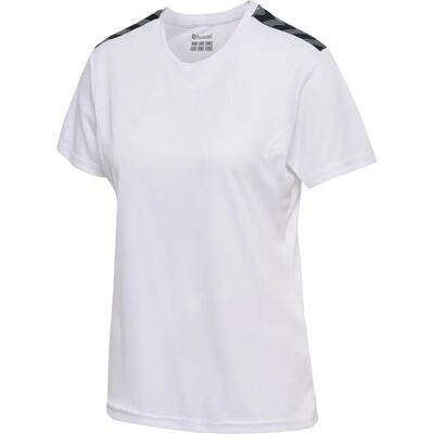 Hummel HMLAUTHENTIC PL Jersey S/S Woman - White - T-shirt Hummel HMLAUTHENTIC PL Jersey S/S Woman - White - T-shirt