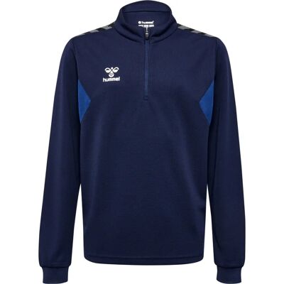 Hummel HmlAuthentic Felpa con Mezza Zip per Bambini - Marina - 128 Hummel HmlAuthentic Felpa con Mezza Zip per Bambini - Marina - 128