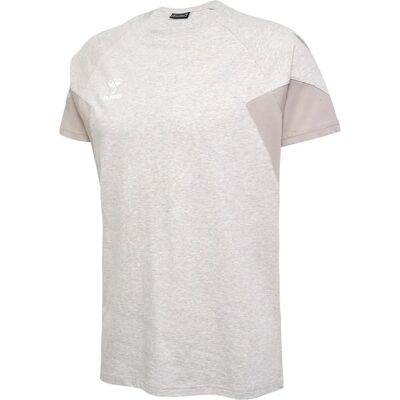 HUMMEL Hmltravel T-shirt S/s Light Grey Melange - T-shirt HUMMEL Hmltravel T-shirt S/s Light Grey Melange - T-shirt
