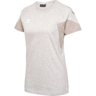 Hummel Hmltravel T-Shirt S/S Donna - Melange Grigio Chiaro - Maglietta Sportiva Hummel Hmltravel T-Shirt S/S Donna - Melange Grigio Chiaro - Maglietta Sportiva