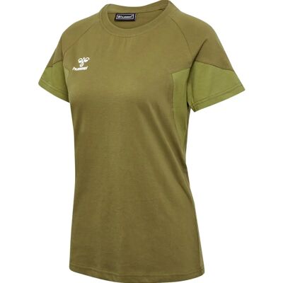 Hummel Hmltravel T-Shirt S/S Woman - Military Olive - 2XL Hummel Hmltravel T-Shirt S/S Woman - Military Olive - 2XL