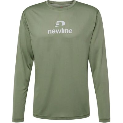Nwlbeat Ls Tee Deep Lichen Green - T-Shirt Nwlbeat Ls Tee Deep Lichen Green - T-Shirt