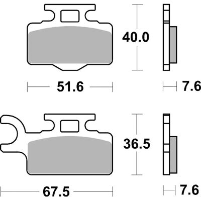 Brembo Off-Road SD Bremsbeläge - Metallfritté - 07KA27SD - Bremsart Brembo Off-Road SD Bremsbeläge - Metallfritté - 07KA27SD - Bremsart