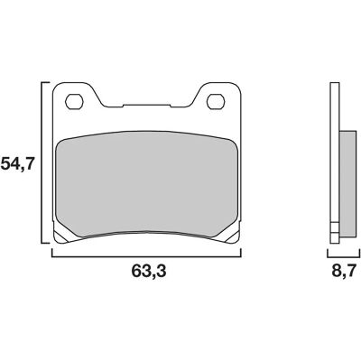 Τακάκια φρένων Yamaha - FZR600/XJ600/FZX750/FJ1100 - Μπροστά Σιδερένια Τακάκια φρένων Yamaha - FZR600/XJ600/FZX750/FJ1100 - Μπροστά Σιδερένια