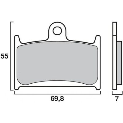 BREMBO MT07SU22SA Vorderbremsscheibenbeläge - Bremsbeläge BREMBO MT07SU22SA Vorderbremsscheibenbeläge - Bremsbeläge