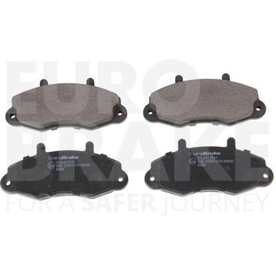 Eurobrake Ford Transit Vorderachse Bremsbelagsatz - Scheibenbremse, Verschleißwarnung Eurobrake Ford Transit Vorderachse Bremsbelagsatz - Scheibenbremse, Verschleißwarnung
