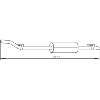 Silenzioso di scarico DINEX 56322 - Centrale/Intermedio per Mercedes-Benz Sprinter 3-T Van Silenzioso di scarico DINEX 56322 - Centrale/Intermedio per Mercedes-Benz Sprinter 3-T Van