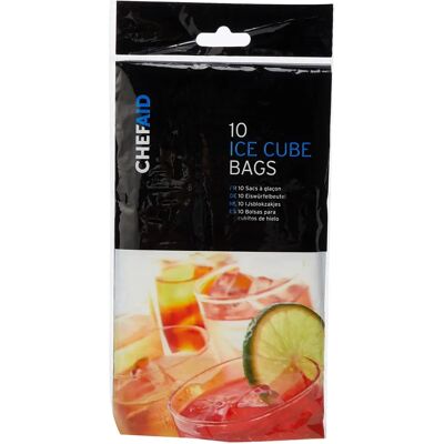 Bolsas para cubitos de hielo Chef Aid - Pack de 10 x 28 Bolsas para cubitos de hielo Chef Aid - Pack de 10 x 28