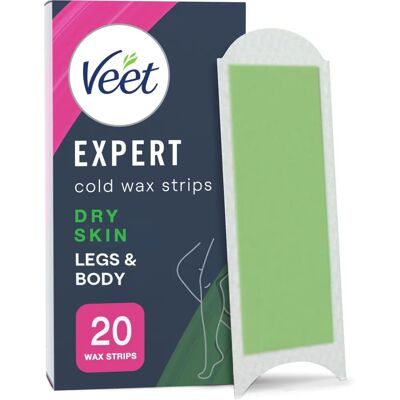 Veet Expert Kalde Voksstrips Ben & Kropp Tørr Hud - Voksstrips Veet Expert Kalde Voksstrips Ben & Kropp Tørr Hud - Voksstrips