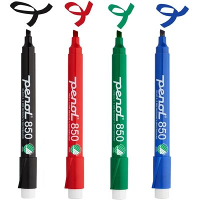 Penol 850 Whiteboardmarker - Skrå spids 2-5mm - Pakke a 4 farver Penol 850 Whiteboardmarker - Skrå spids 2-5mm - Pakke a 4 farver