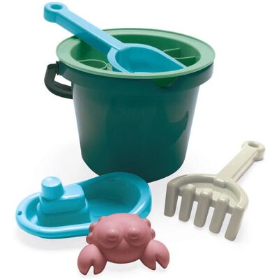 Dantoy Eimer-Set - 6 Teile - Blau - Spielzeug aus recyceltem maritimen Kunststoff Dantoy Eimer-Set - 6 Teile - Blau - Spielzeug aus recyceltem maritimen Kunststoff
