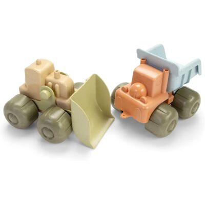 Set veicoli costruzione Bio Dantoy - Pastello - 17cm Set veicoli costruzione Bio Dantoy - Pastello - 17cm