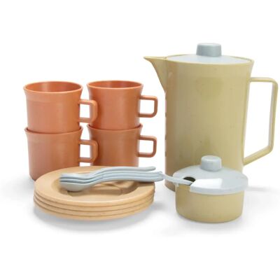 Zestaw Kawowy dla Dzieci z Bioplastiku - Beżowy Zestaw Kawowy dla Dzieci z Bioplastiku - Beżowy