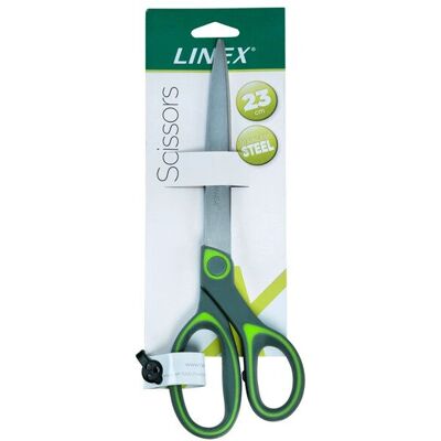 Linex 400084194 Küchen-Schere - Edelstahlklingen - 225 mm - Grün, Grau Linex 400084194 Küchen-Schere - Edelstahlklingen - 225 mm - Grün, Grau