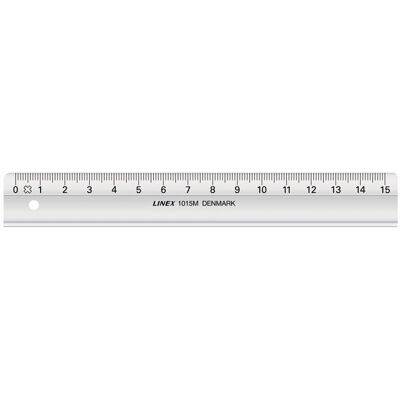 Linex 1015M Lineal - 150 mm, Gennemsigtig Grå, SAN, 1 stk. Linex 1015M Lineal - 150 mm, Gennemsigtig Grå, SAN, 1 stk.