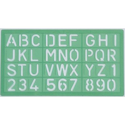 Linex 100412307 Stencil Grün Kunststoff - Stencil Linex 100412307 Stencil Grün Kunststoff - Stencil