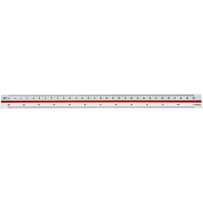 Linex 30cm trekantet lineal 1:1-500 - Lineal Linex 30cm trekantet lineal 1:1-500 - Lineal