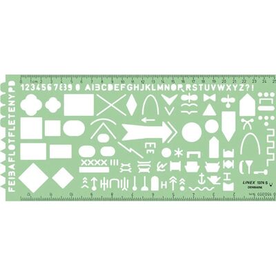 Linex Zeichen-Schablone - Taktische Zeichen - 275 mm Linex Zeichen-Schablone - Taktische Zeichen - 275 mm
