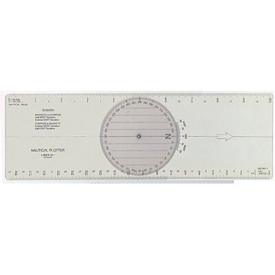 Linex 2811 Righello Nautico 380mm PETG Trasparente Linex 2811 Righello Nautico 380mm PETG Trasparente