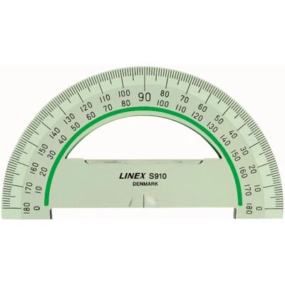 Linex S910 Transparenter Winkelmesser - 180° Messung Linex S910 Transparenter Winkelmesser - 180° Messung