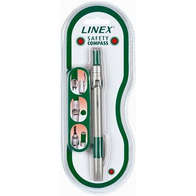 Linex 100411029 Compasso a molla - Metallo, Verde, Argento - Compasso Linex 100411029 Compasso a molla - Metallo, Verde, Argento - Compasso