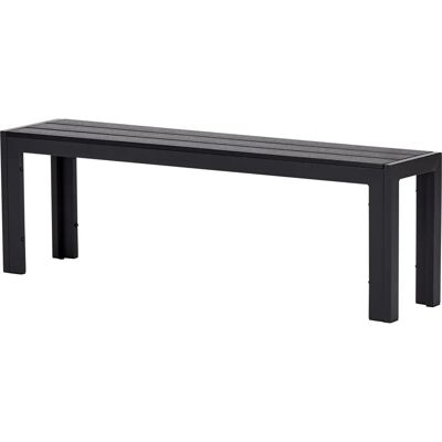 NORDFORM Grantham Havebænk - 132x30 cm - Sort NORDFORM Grantham Havebænk - 132x30 cm - Sort
