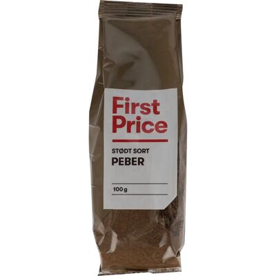 First Price Poivre noir moulu - 100 g Épice First Price Poivre noir moulu - 100 g Épice