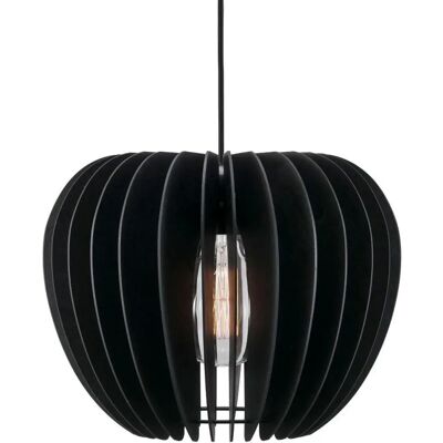 Lámpara colgante Tribeca de Nordlux - Pantalla de madera negra moderna Lámpara colgante Tribeca de Nordlux - Pantalla de madera negra moderna