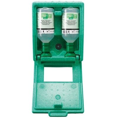 PLUM Augenspülstation - Staubdichte Wandbox, 2 x 500ml PLUM Augenspülstation - Staubdichte Wandbox, 2 x 500ml