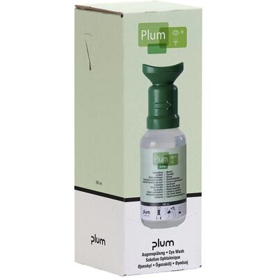 Plum - Flacon lavage oculaire - 200 ml, 0.5 l, Solution saline stérile - DIN EN15154-4 - Publicité Plum - Flacon lavage oculaire - 200 ml, 0.5 l, Solution saline stérile - DIN EN15154-4 - Publicité