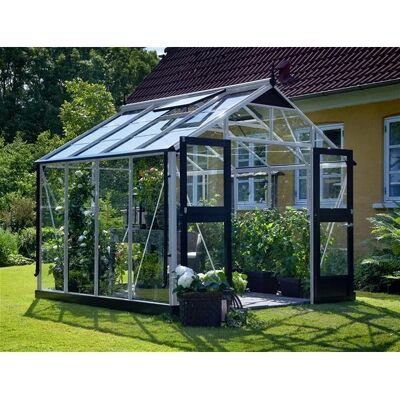 Juliana Gewächshaus - 8,8 m² - Sicherheitsglas - Aluminium - Premium Juliana Gewächshaus - 8,8 m² - Sicherheitsglas - Aluminium - Premium