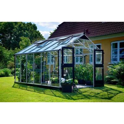 Juliana Gewächshaus Premium 13 m² - Polycarbonat - Aluminium/Schwarz Juliana Gewächshaus Premium 13 m² - Polycarbonat - Aluminium/Schwarz