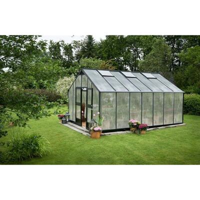 Juliana Gewächshaus Gärtner - 18,8 m² Polycarbonat - Anthrazit - Gewächshaus Juliana Gewächshaus Gärtner - 18,8 m² Polycarbonat - Anthrazit - Gewächshaus