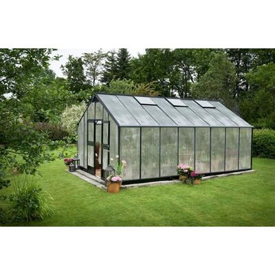 Juliana Gewächshaus Gärtner - Impact-Resistente Polycarbonat - Anthrazit - 16,2 m² - Gewächshaus Juliana Gewächshaus Gärtner - Impact-Resistente Polycarbonat - Anthrazit - 16,2 m² - Gewächshaus