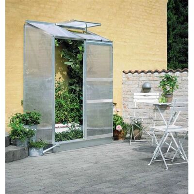 Halls Altan Silber Gewächshaus - 132x69cm, 2 Sektionen, 4mm SDPL Halls Altan Silber Gewächshaus - 132x69cm, 2 Sektionen, 4mm SDPL
