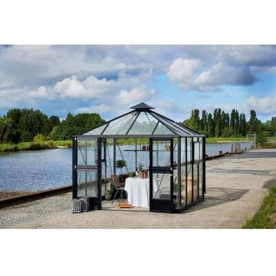 Juliana Oase Gewächshaus 8,8 m² - Sicherheitsglas - Anthrazit - Garten Juliana Oase Gewächshaus 8,8 m² - Sicherheitsglas - Anthrazit - Garten