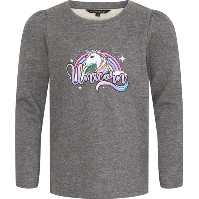 Equipage EQ KIDS Linda T-shirt à manches longues Gris Melange - Enfants - Publicité Equipage EQ KIDS Linda T-shirt à manches longues Gris Melange - Enfants - Publicité