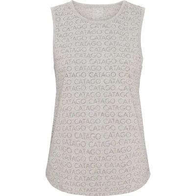 CATAGO Rhyme Tank Top - Grau Melange - Lässiger Schnitt - Kann gebunden werden - Training CATAGO Rhyme Tank Top - Grau Melange - Lässiger Schnitt - Kann gebunden werden - Training