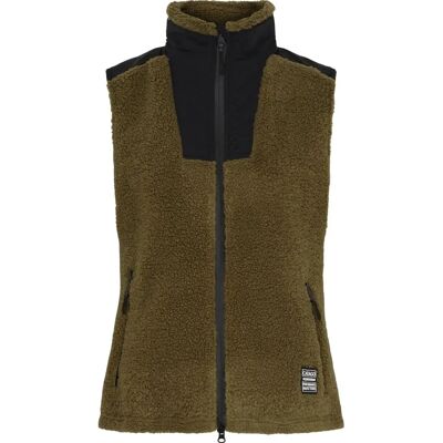 Catago Aimee Teddy Fleece Weste - Känguru - Weste Catago Aimee Teddy Fleece Weste - Känguru - Weste